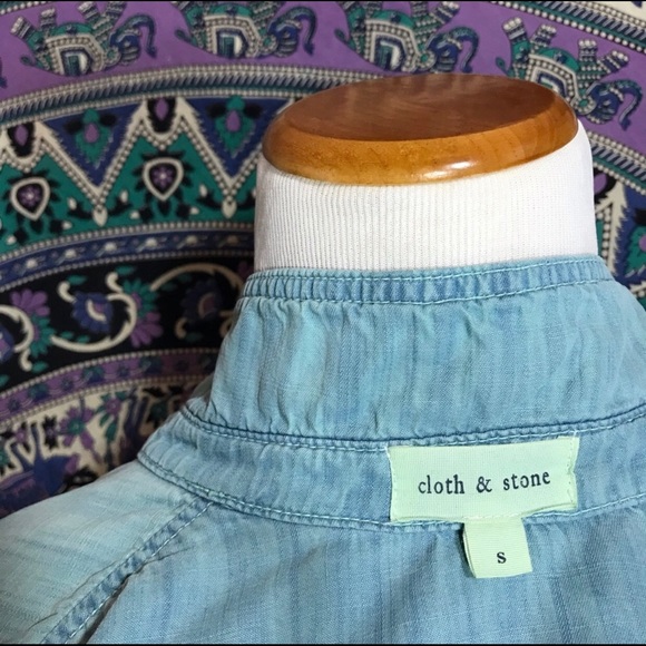 🌈Anthropologie✨ Cloth & Stone Tencel Button 66170 - Picture 3 of 8